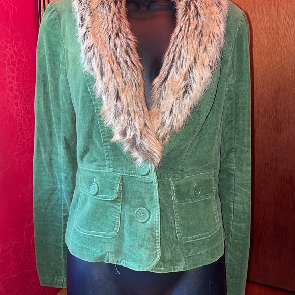 Y2K Green Corduroy Jacket - Picture 11 of 16